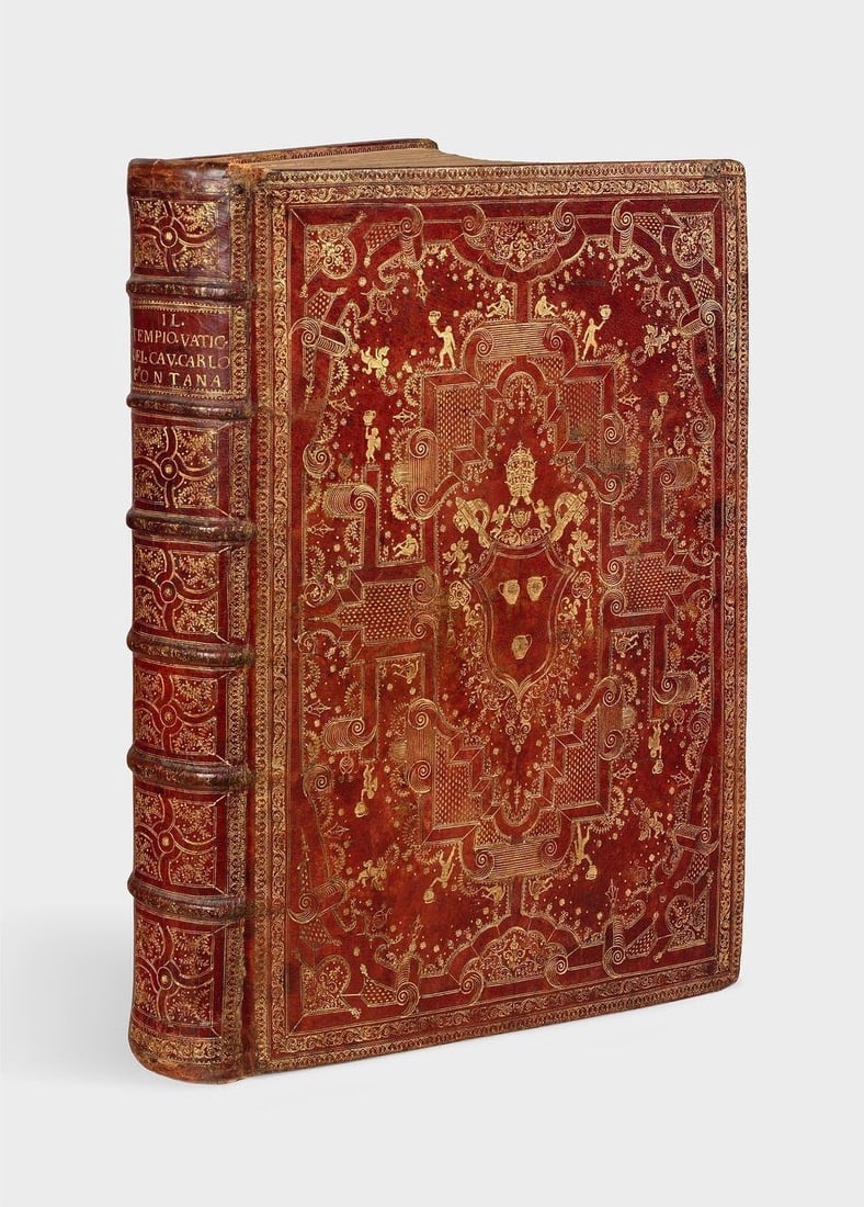 Wonderful Andreoli's Binding - Architecture. FONTANA. Il Tempio Vaticano e sua origine. Templum (1 of 5)