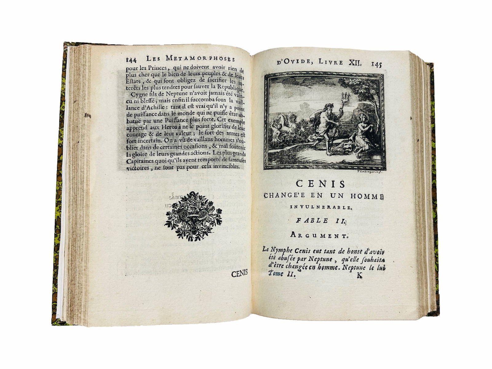 OVIDIUS. Les Metamorphoses d'Ovide, avec des explications a la fin de chaque fable. Traduction (1 of 2)