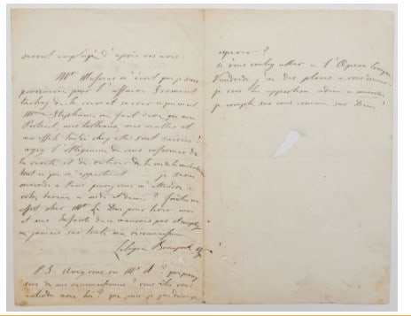 Princess Letizia BONAPARTE. Autograph letter signed to "Cher Mr. Le Duc". (1 of 1)