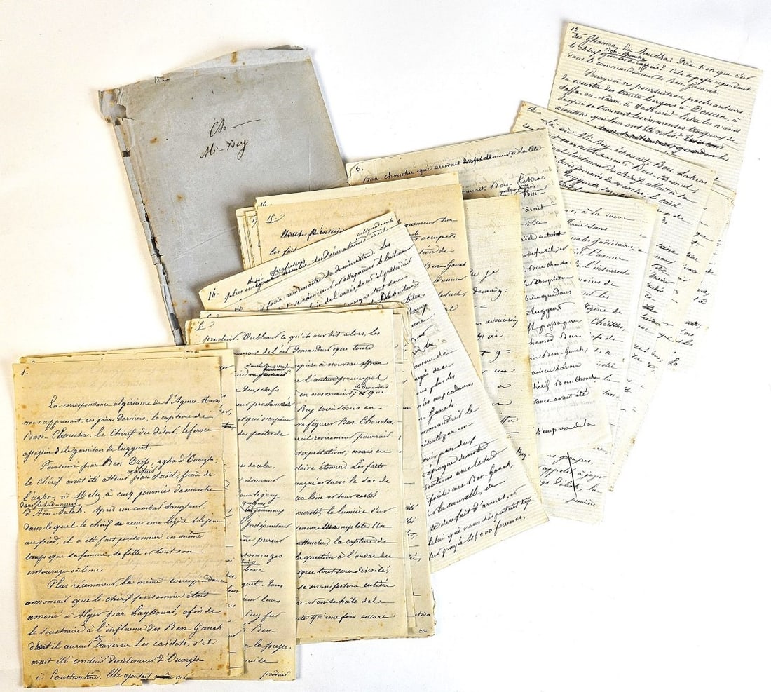 Algerian Uprising of 1871. Three documents. (1 of 1)