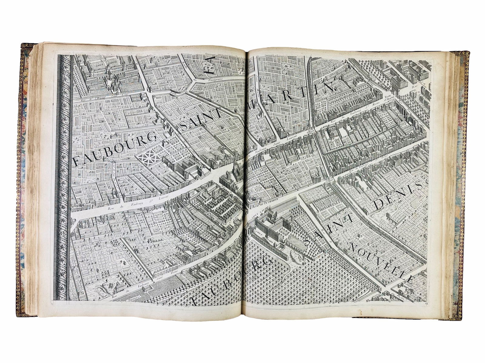 Map of Paris in the 18th century. TURGOT - BRETEZ. Plan de Paris, commencé l'année 1734.: TURGOT, Michel Etienne - BRETEZ, Louis. Plan de Paris, commencé l'année 1734, dessiné et gravé sur les ordres de Messire Michel-Etienne Turgot, … achevé de graver en 1739.S.l., 1739Folio. Legat