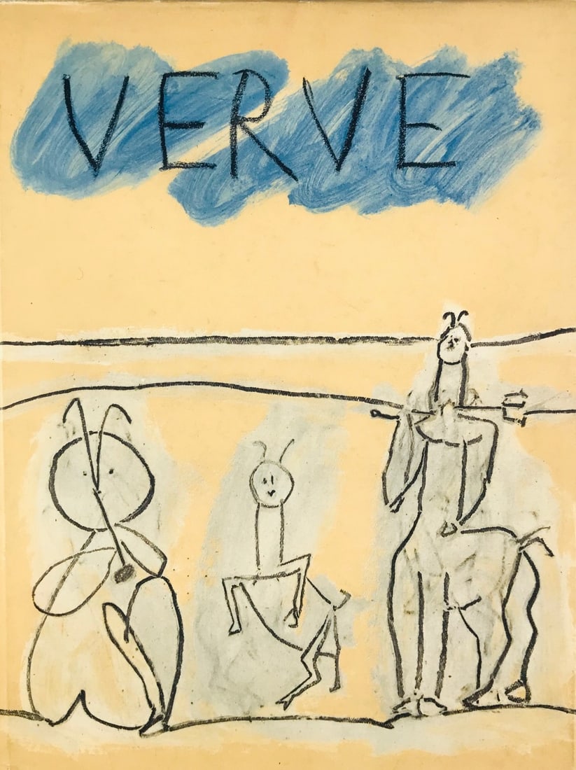 PICASSO - VERVE. Couleur de Picasso. Peintures et dessins de Picasso. Textes de Picasso et de (1 of 5)