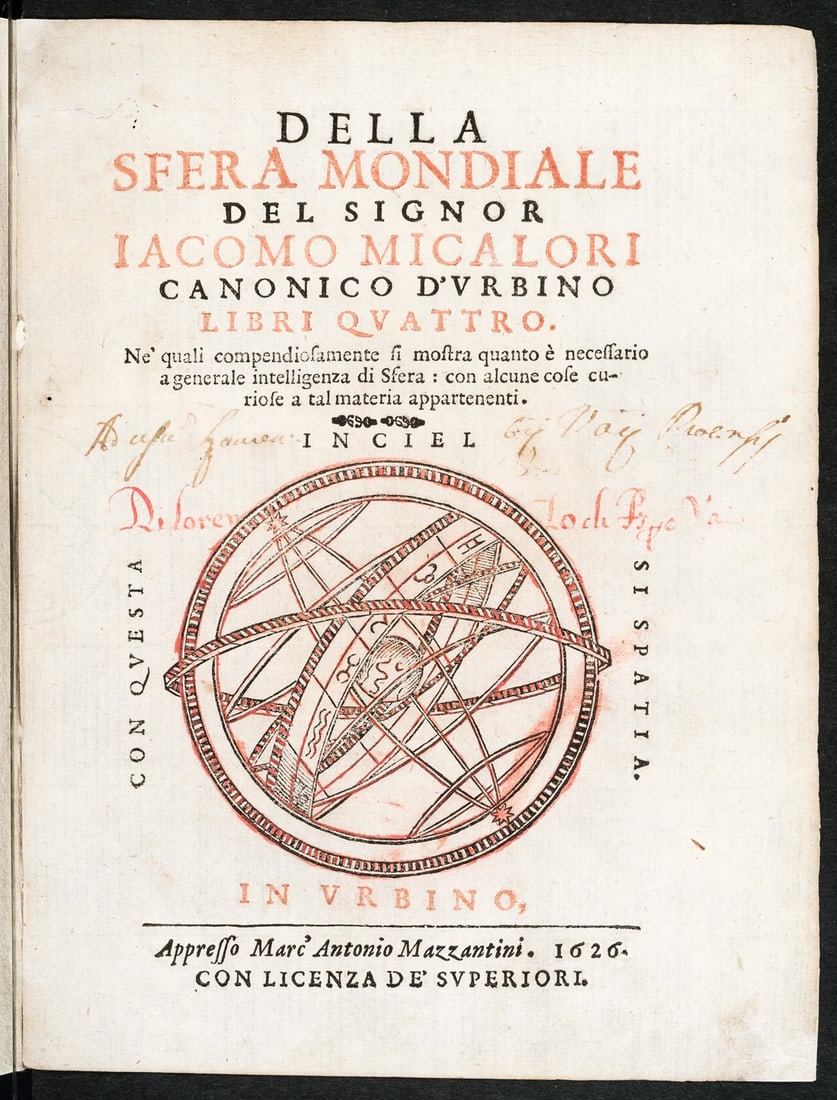 Galileana. MICALORI. Della Sfera Mondiale Libri Quattro. (1 of 4)