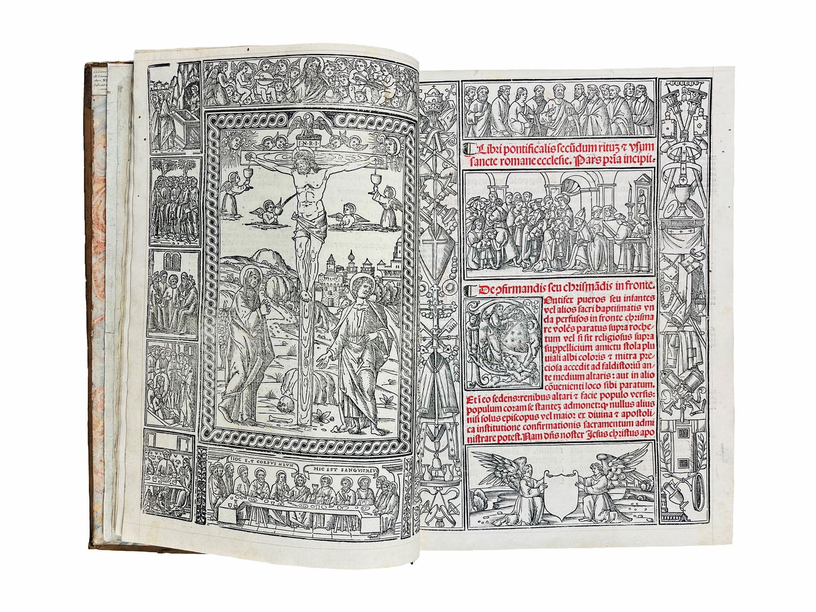 PONTIFICALE ROMANUM. Pontificale s[ecundu]m Ritum Sacrosancte Romane ecclesie. (1 of 4)