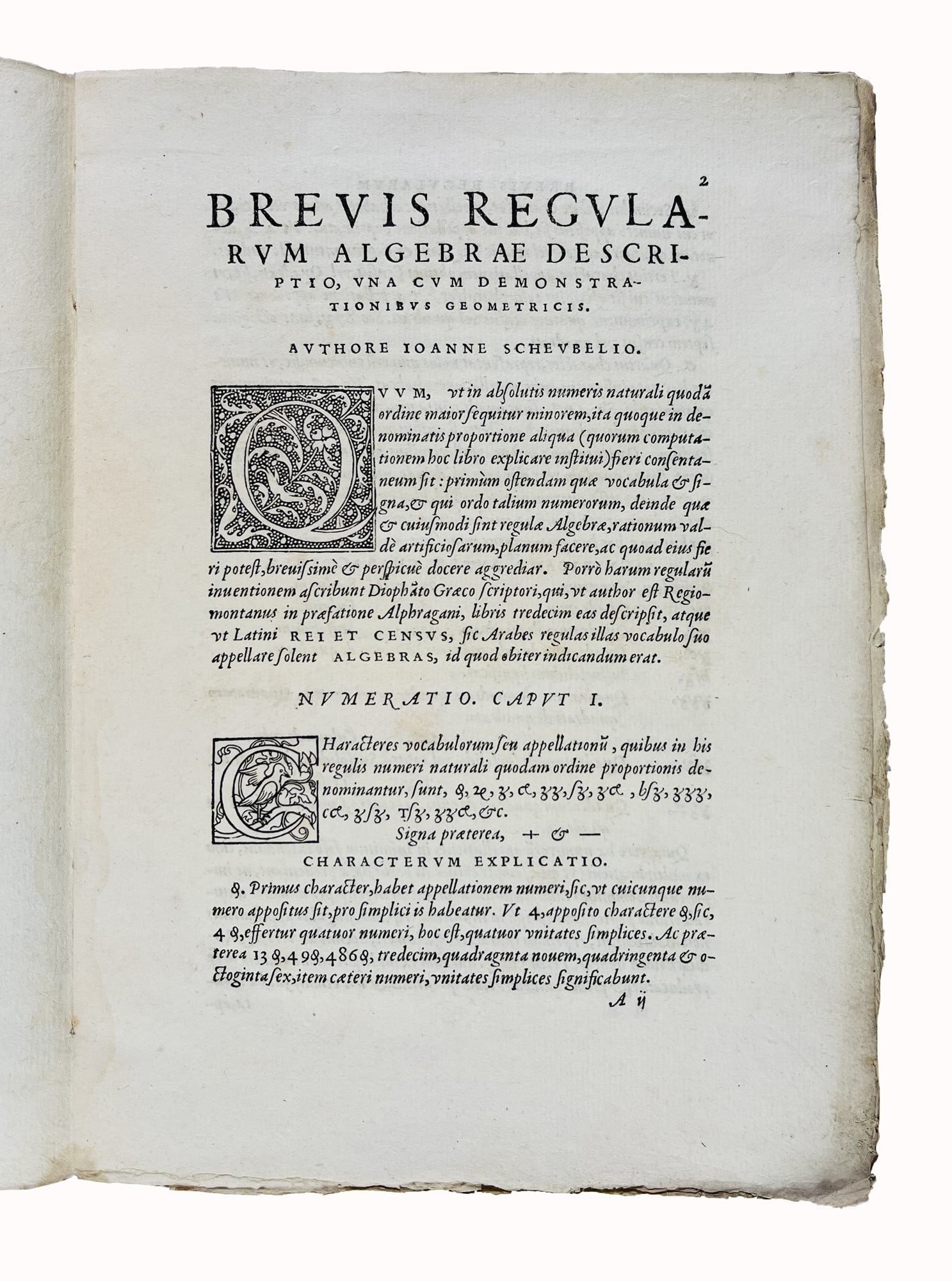 Algebra. SCHEUBEL. Algebrae compendiosa facilisque descriptio, qua depromuntur magna arithmetices (1 of 1)
