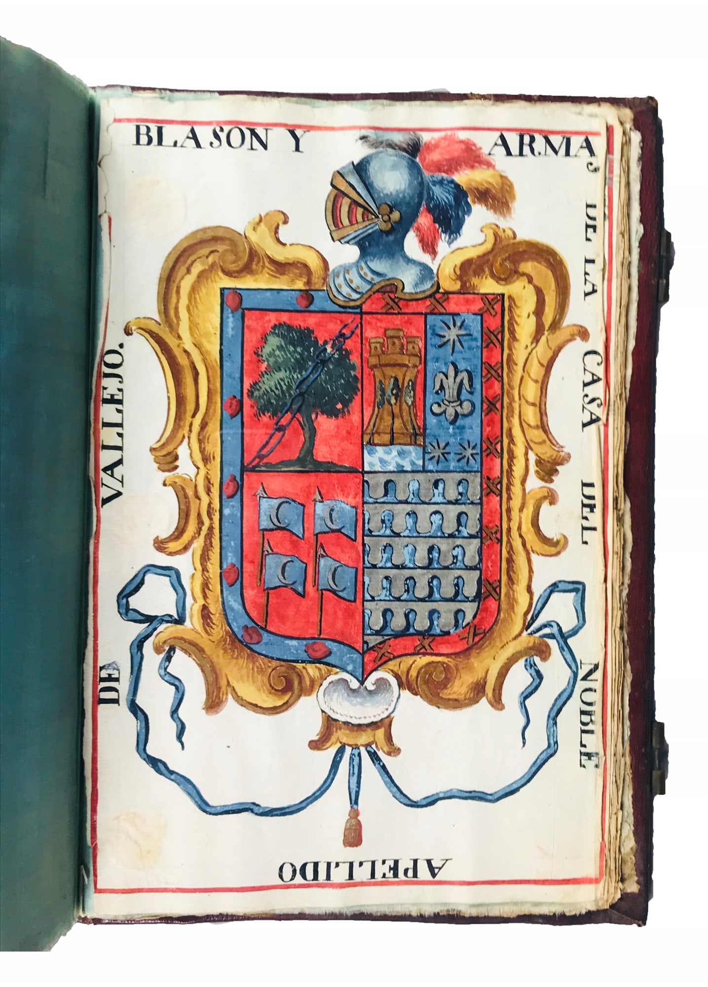 Carta Ejecutoria De Nobleza. Patente di Nobiltà di Don Juan Nicolas de Sotomayor y Vallejo e (1 of 4)