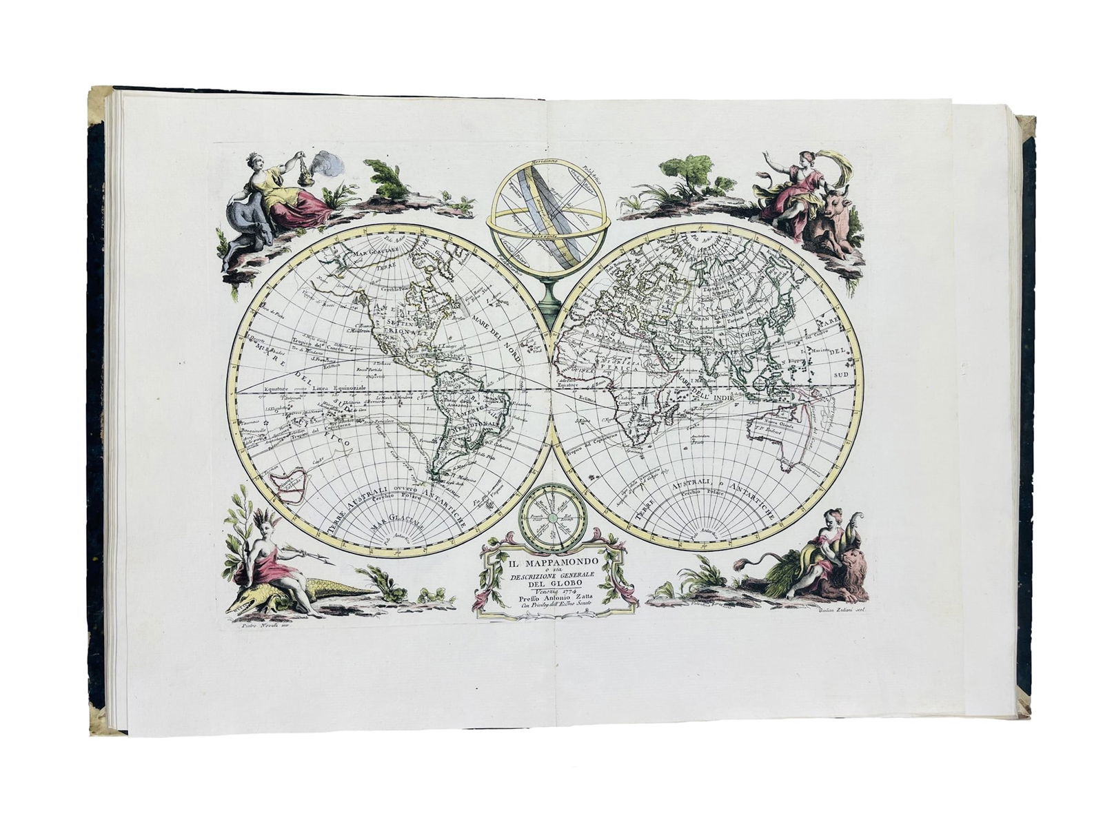 Atlas. ZATTA. Atlante novissimo, illustrato ed accresciuto sulle osservazioni scoperte fatte dai (1 of 9)