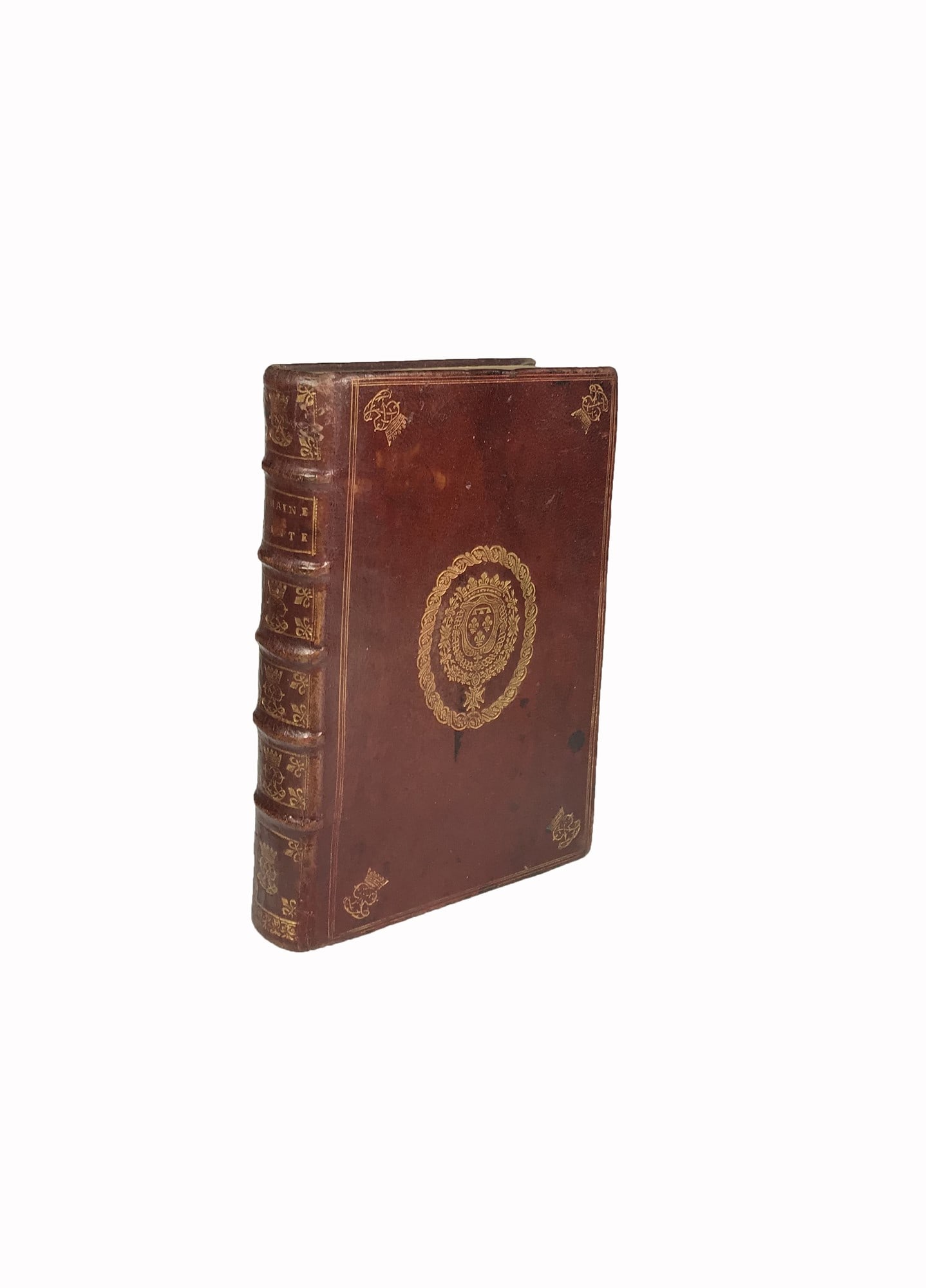 Armorial binding with the coat of arms of Philippe d'Orléans, le Régent. L'Office de la (1 of 2)