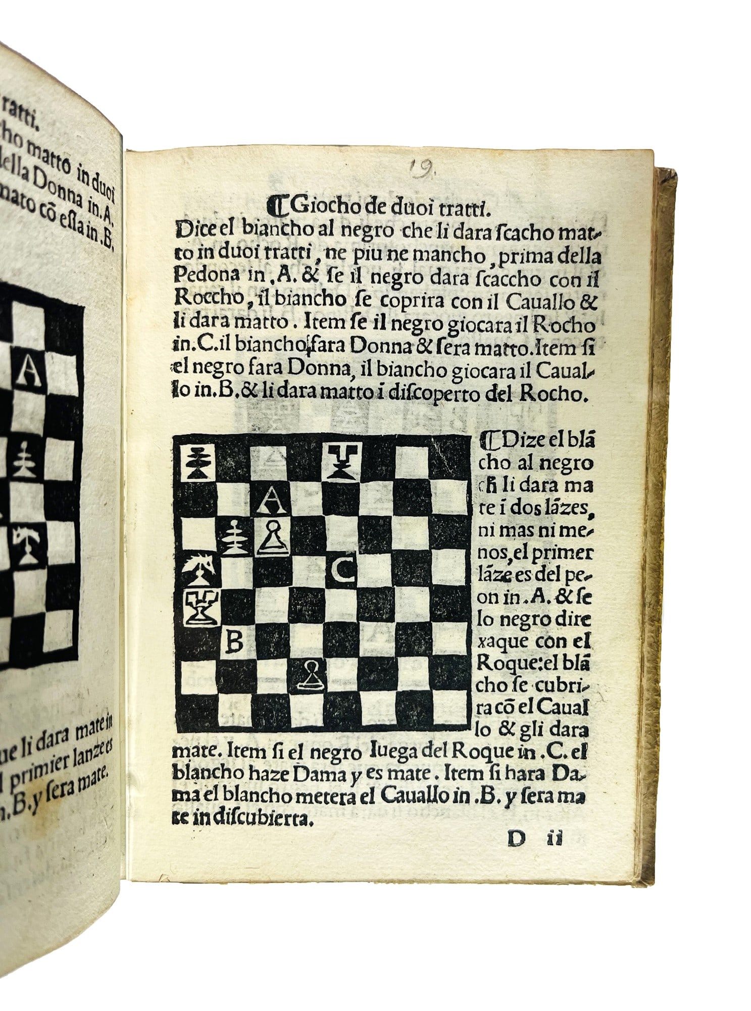 Chess. DAMIANO DE ODEMIRA. Libro da imparare giochare a scachi. (1 of 3)