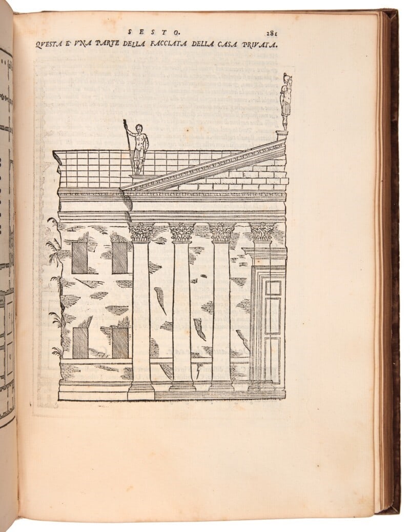 VITRUVIUS. I dieci libri dell'architettura di M. Vitruvio. (1 of 2)