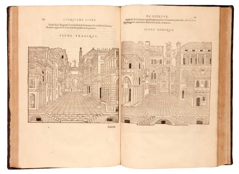 VITRUVIUS. Architecture ou Art de bien bastir de Marc Vitruve Pollion autheur romain antique (1 of 3)