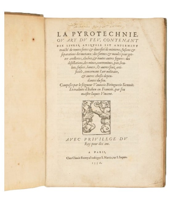 Metallurgy. BIRINGUCCIO. La pyrotechnie, ou art du feu. (1 of 2)