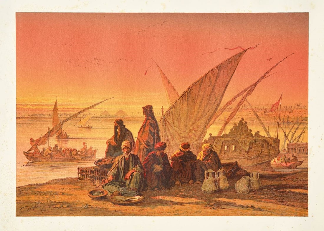 Egypt - Malthese Author. PREZIOSI. Egypte. Souvenirs du Caire executes d’apres nature en (1 of 3)