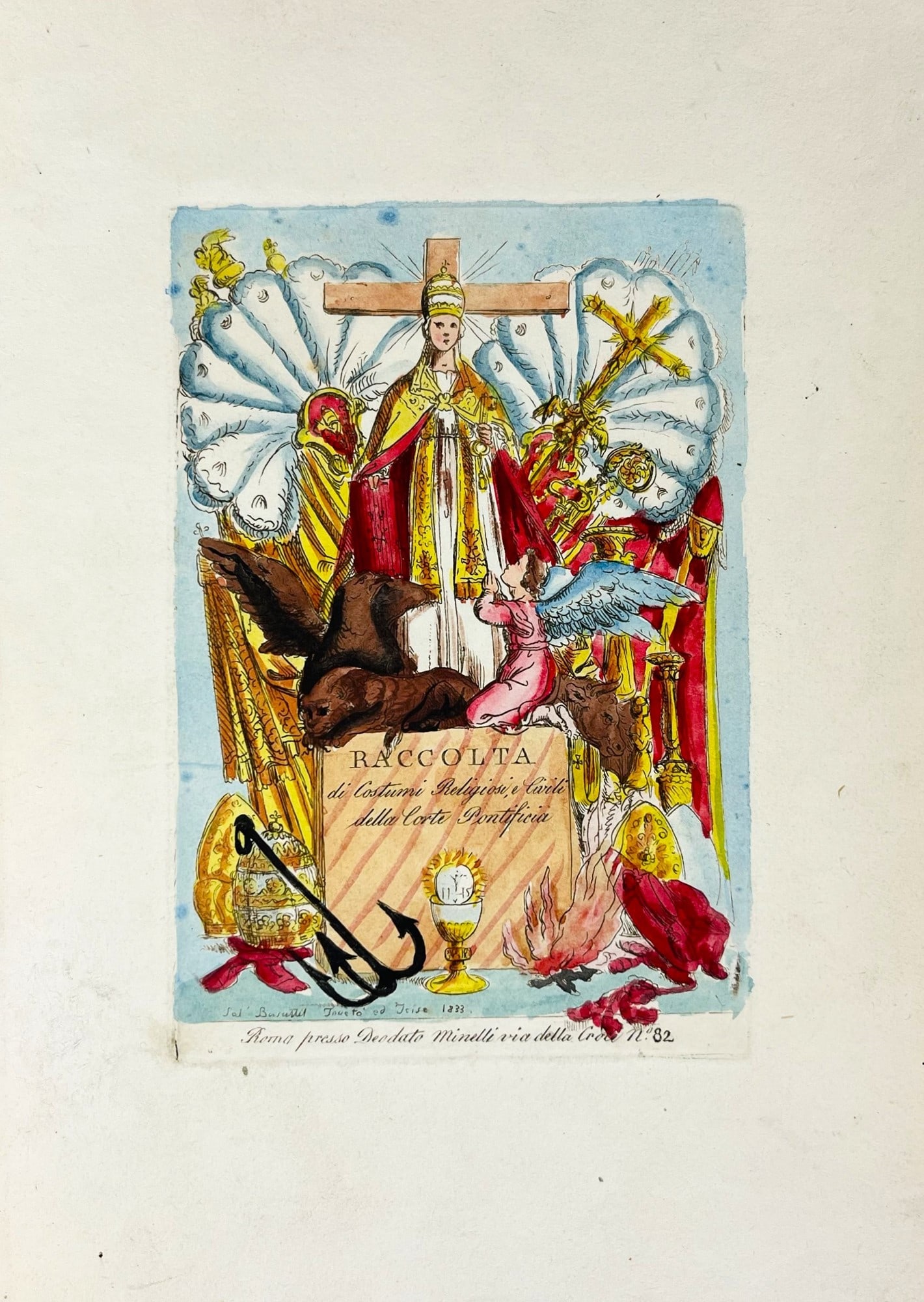 Papal Court Costumes by Maltese author. BUSUTTIL. Raccolta di Costumi dello Stato Pontificio. (1 of 5)