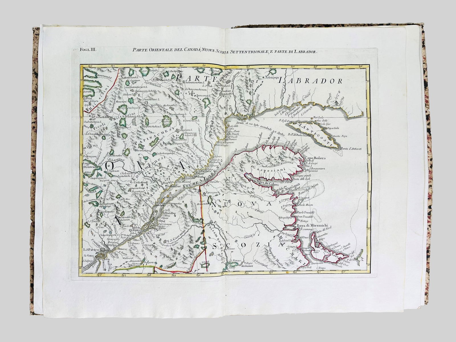 Atlas. ZATTA - RAYNAL. Storia dell’America settentrionale. (1 of 3)