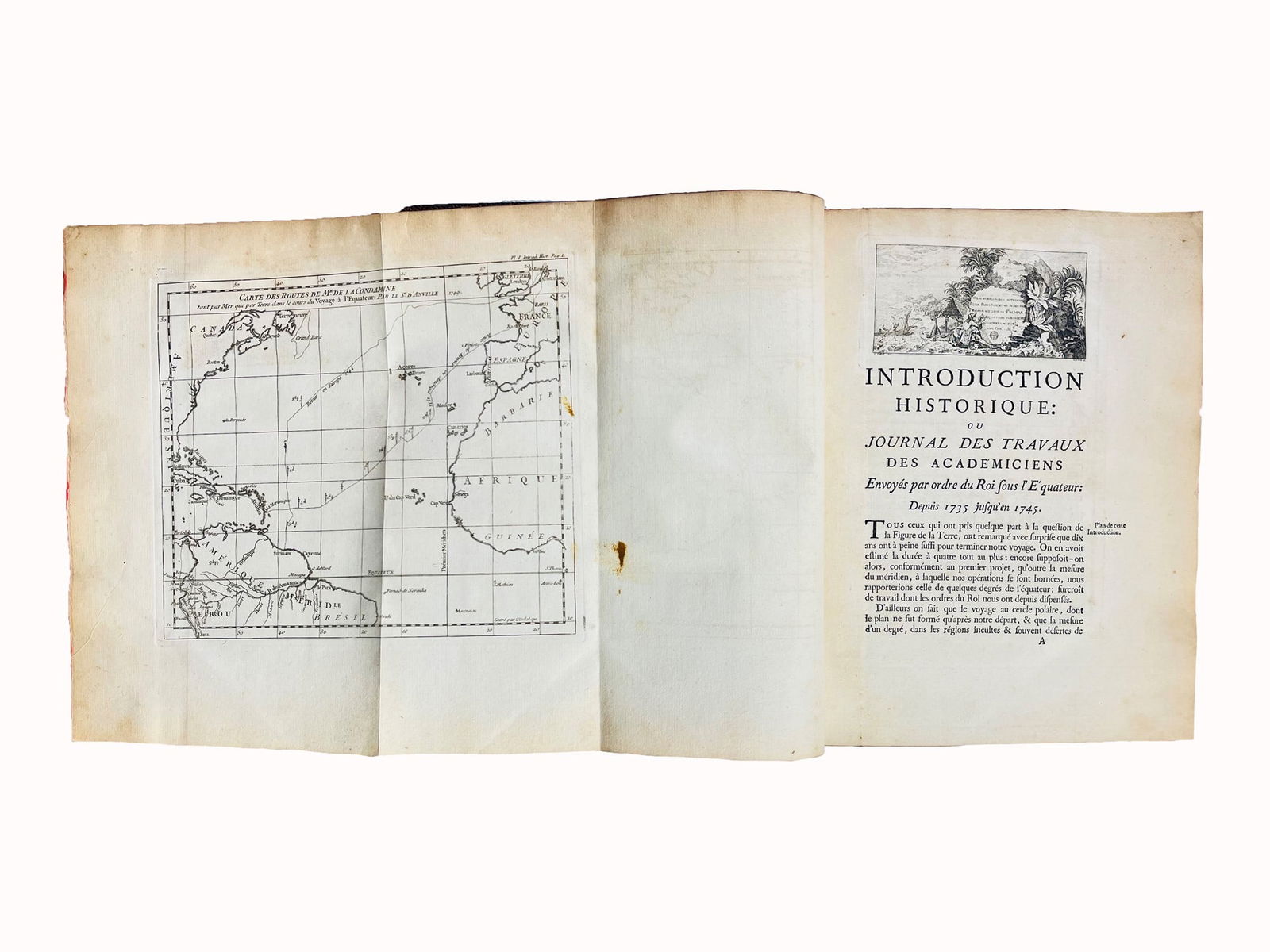 Scientific Exploration of South America. LA CONDAMINE. Mesure des trois premiers degrés du (1 of 3)