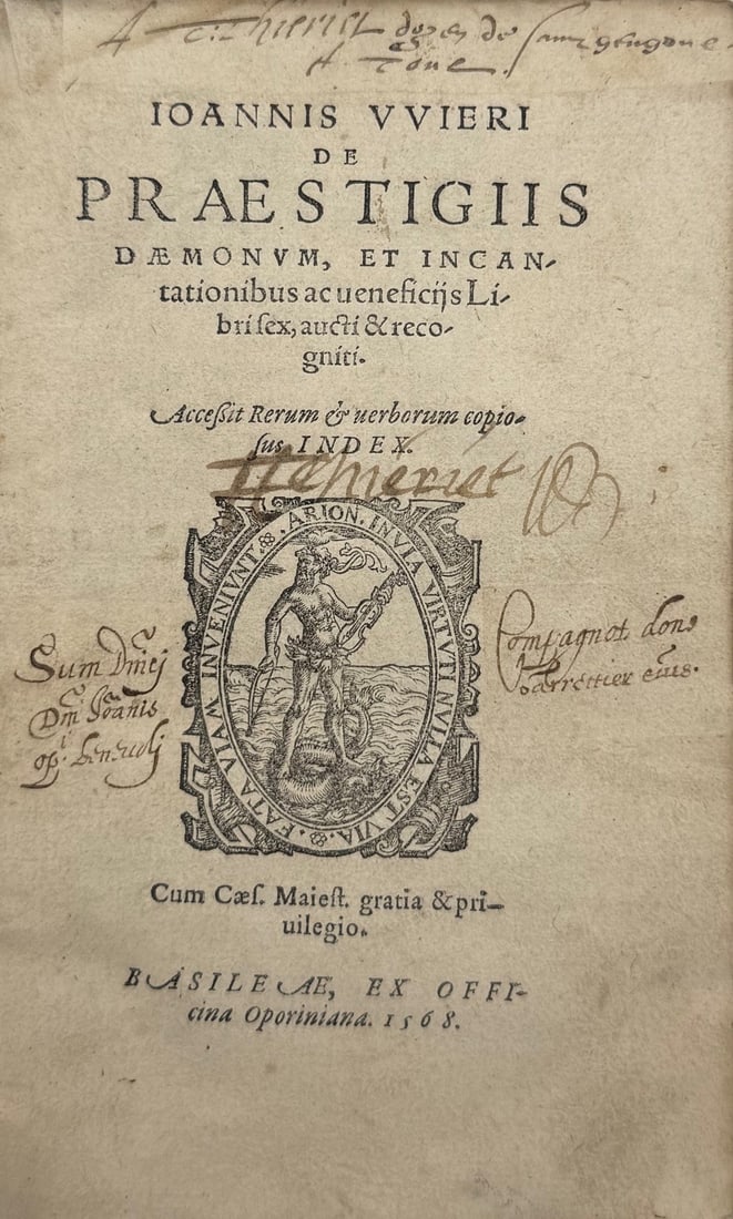 Witchcraft. WIER. De præstigiis dæmonum, et incantationibus ac veneficiis. (1 of 1)