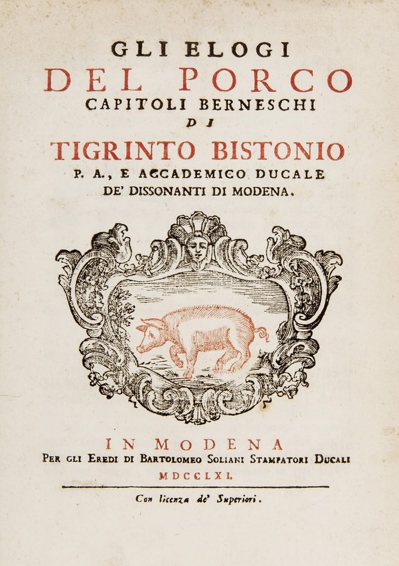 Gastronomy. FERRARI. Gli elogi del porco. (1 of 1)