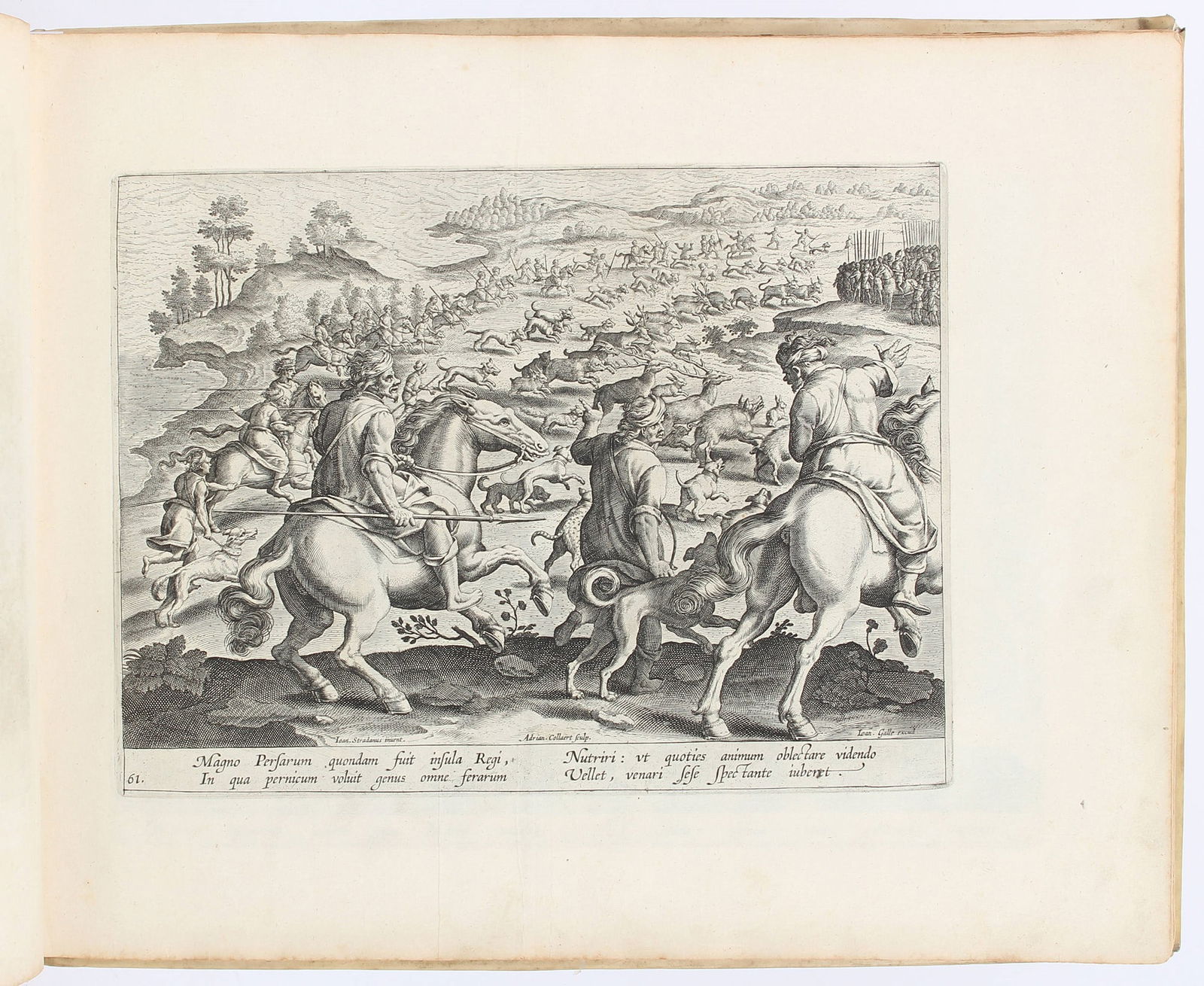 Hunting Engravings. STRADANUS. Venationes ferarum, avium, piscium. (1 of 8)