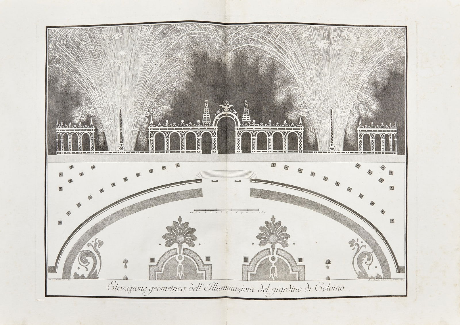 Bodoni - Festival. PACIAUDI. Descrizione delle feste celebrate in Parma l'anno 1769. Per le auguste: PACIAUDI, Paolo Maria. Descrizione delle feste celebrate in Parma l'anno 1769. Per le auguste nozze di sua altezza reale l'infante Don Ferdinando colla reale arciduchessa Maria Amalia. Parma, Giambatt