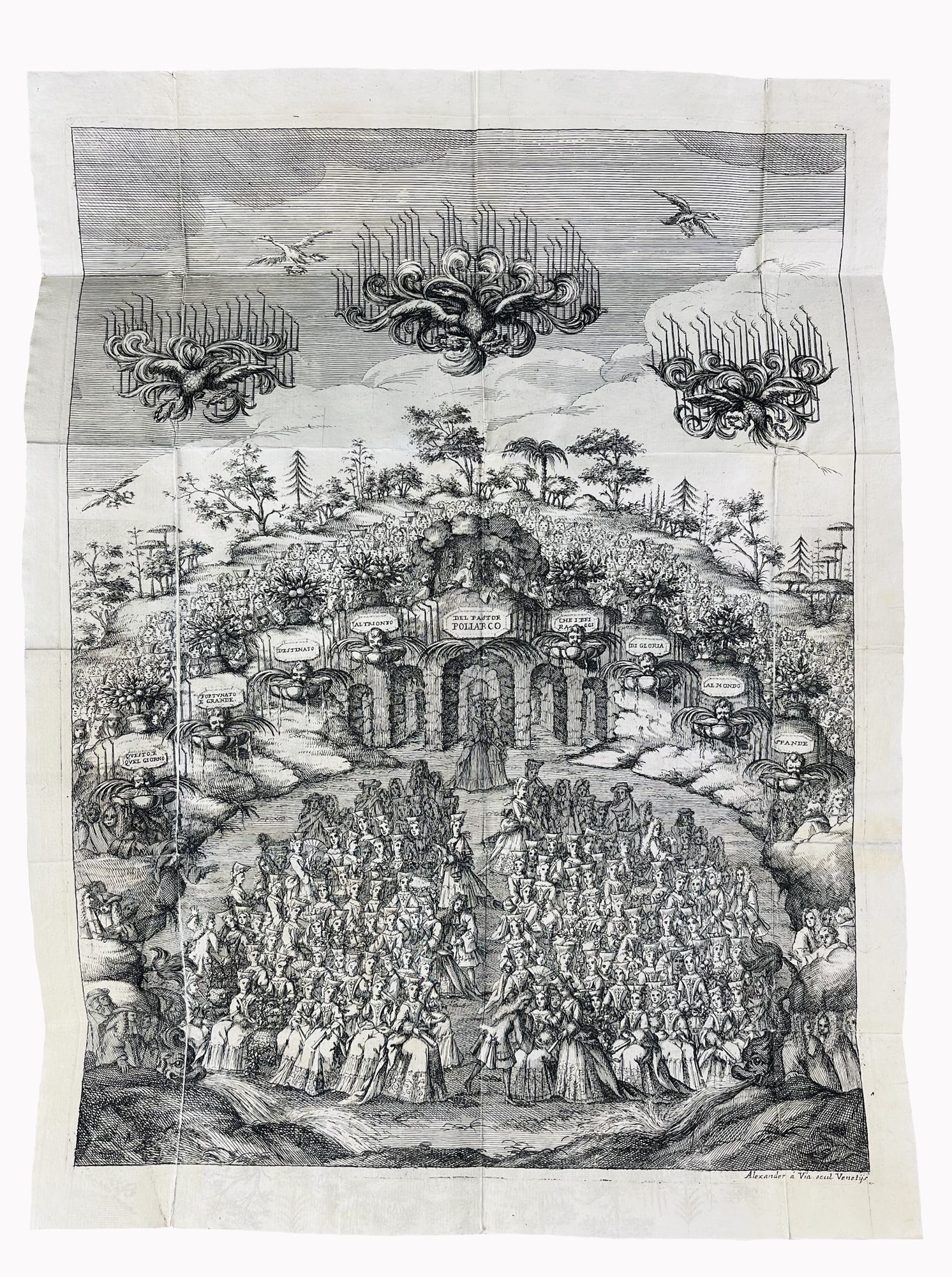 Festival Book. Adunanza de' pastori arcadi della colonia Ferrarese convocata da Api Sologorgeo. (1 of 1)