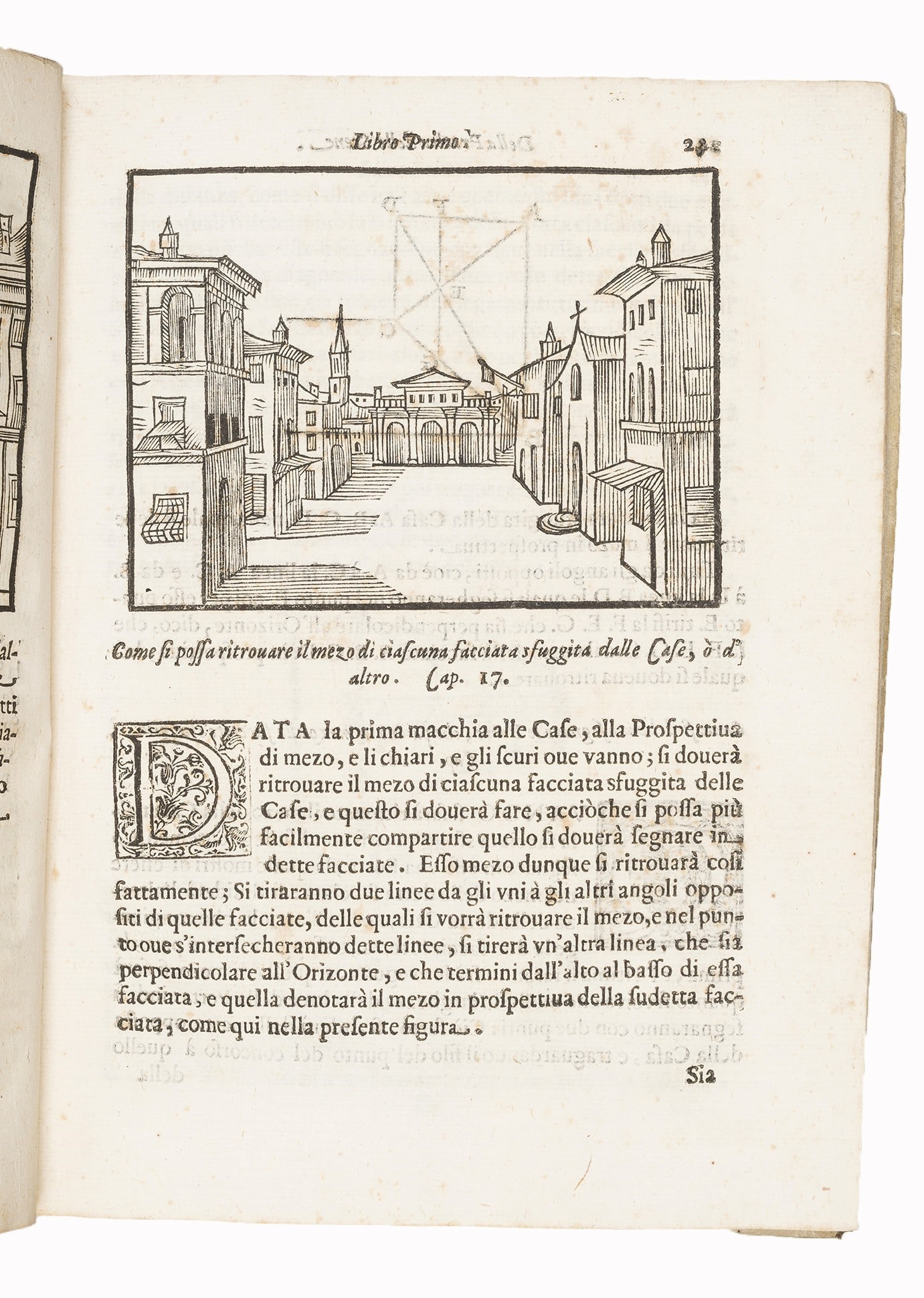 Theatrical scenography. SABBATINI. Pratica di fabricar Scene, e machine ne’ Teatri. (1 of 2)