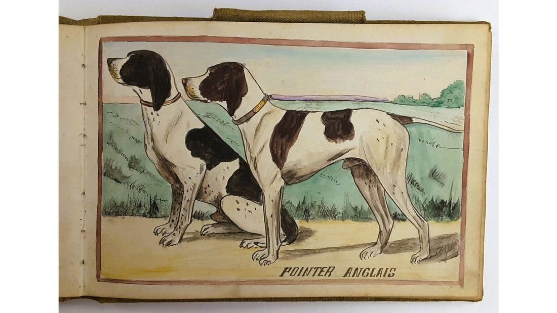 GILLET. Album Peint par C. Gillet. 55 Animal Watercolours. (1 of 8)