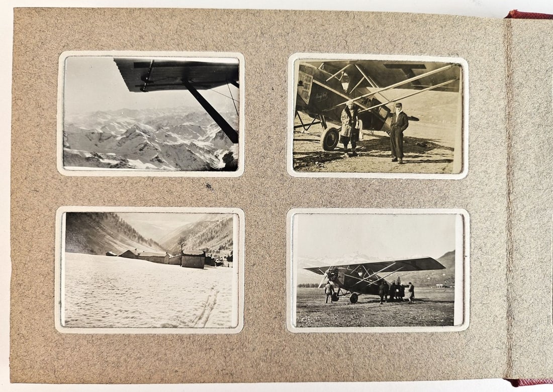 Chamonix. Album with 87 small original photographs of the Alps. (1 of 6)