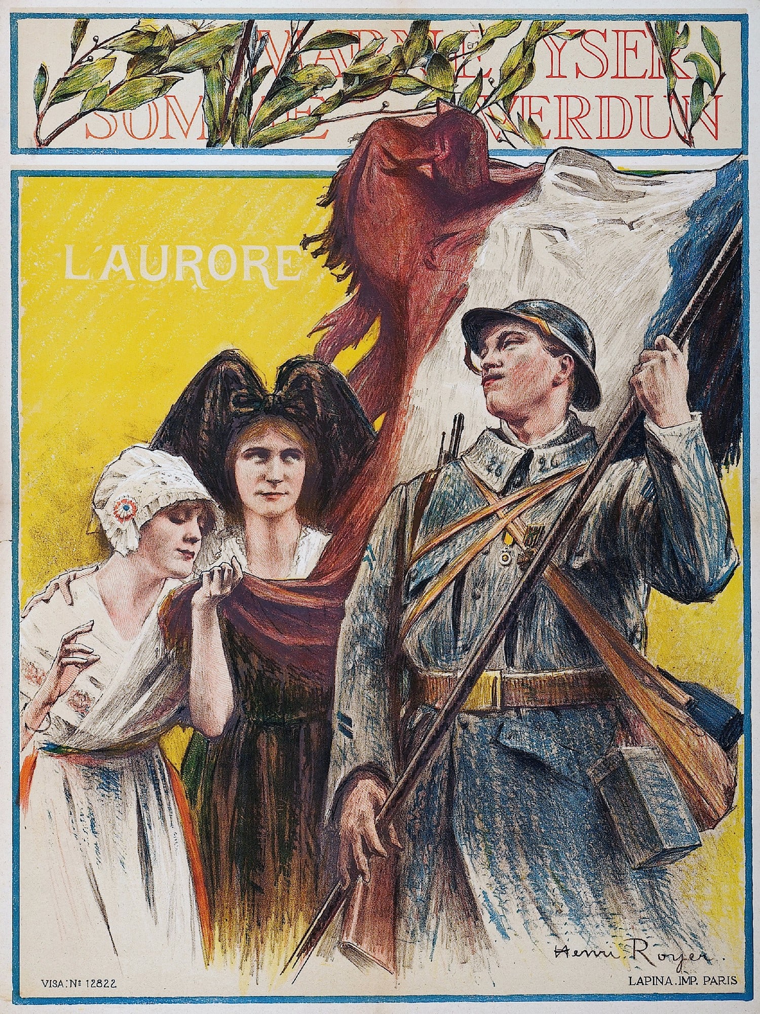 WWI Poster. ROYER. L’Aurore. (1 of 1)