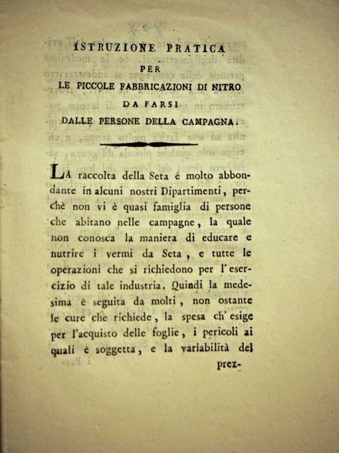 [ANONIMO] Istruzione pratica...fabbricazione di nitro (1 of 2)
