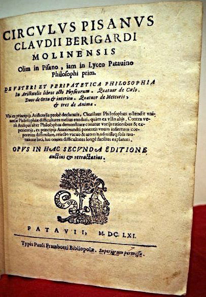 BÉRIGARD, Claude Guillermet de. Circulus Pisanus (1 of 3)