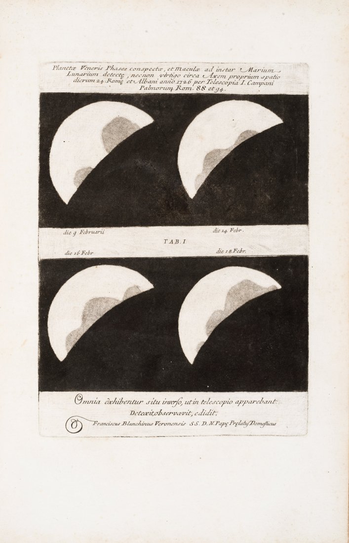 BIANCHINI, Francesco. Hesperi et Phosphori (1 of 7)