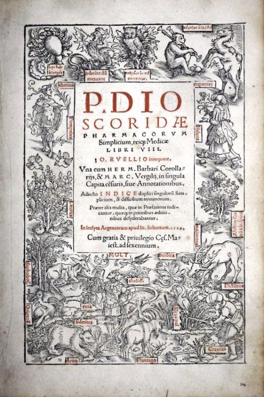 DIOSCORIDES. Pharmacorum Simplicium (1 of 3)
