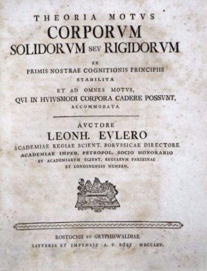 EULER, Leonhard. Theoria Motus Corporum (1 of 2)