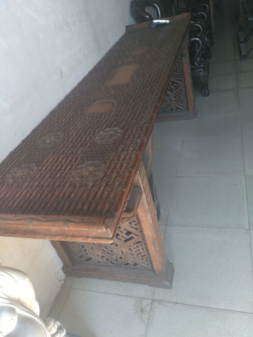 huanghuali Superb carving Bamboo style: huanghuali Superb carving Bamboo styleTribute table