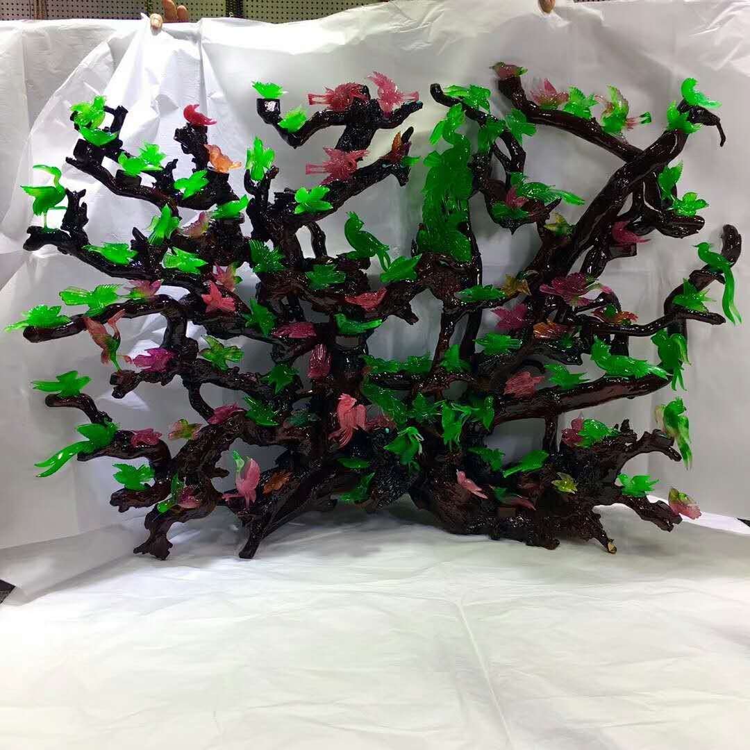 Emerald jade Hundred Birds Phoenix (1 of 5)