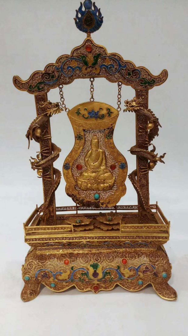 Silver gold-plated Buddha (1 of 6)