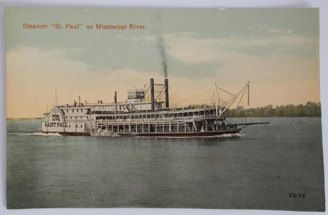 Unused Steamboat Postcard c1910's (1 of 2)