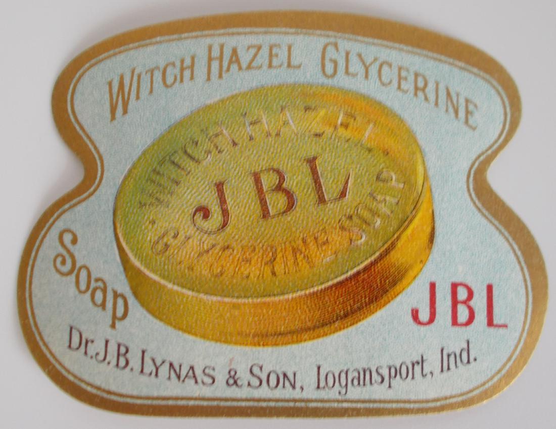 Early J. B.Lynas Witch Hazel Glycerine Soap Label (1 of 1)