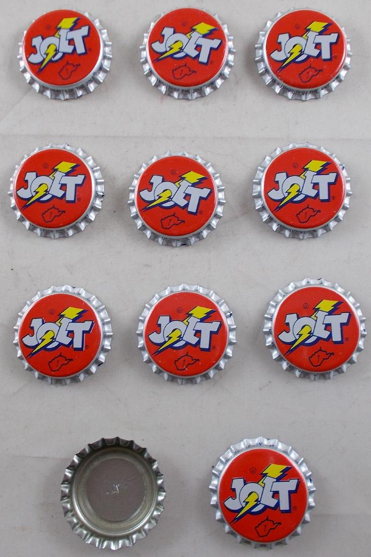 10 JOLT Soda Caps: Unused. Plastic lined.