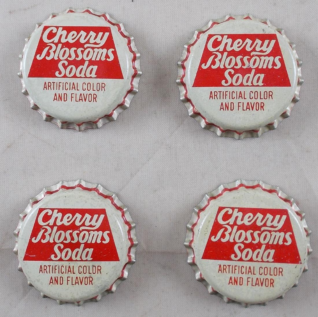 Lot of 4 Unused Cork Lined Cherry Blossoms Soda Bottle (1 of 2)