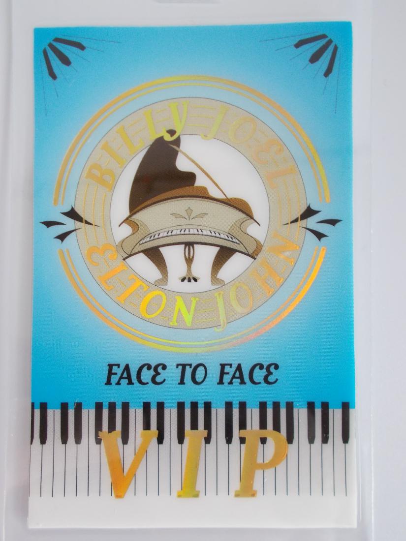 Billy Joel and Elton John PERRi Laminated Backstage (1 of 2)