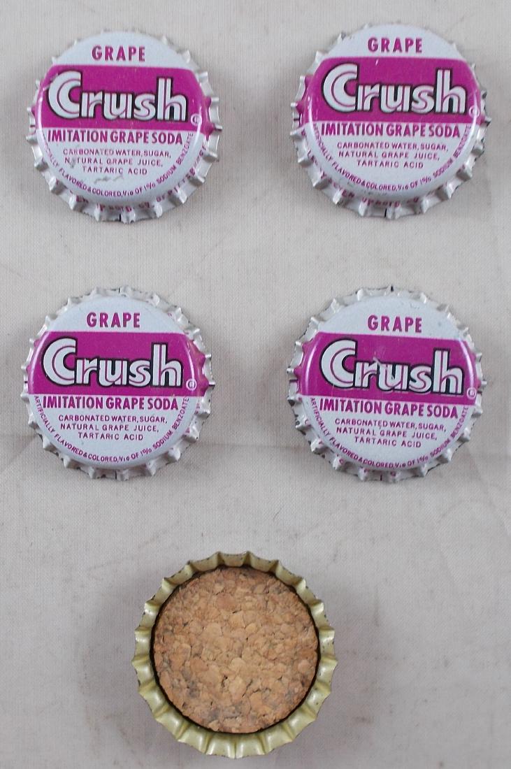5 Grape Crush Cork Lined Bottle Cap. c. 1960's (1 of 1)