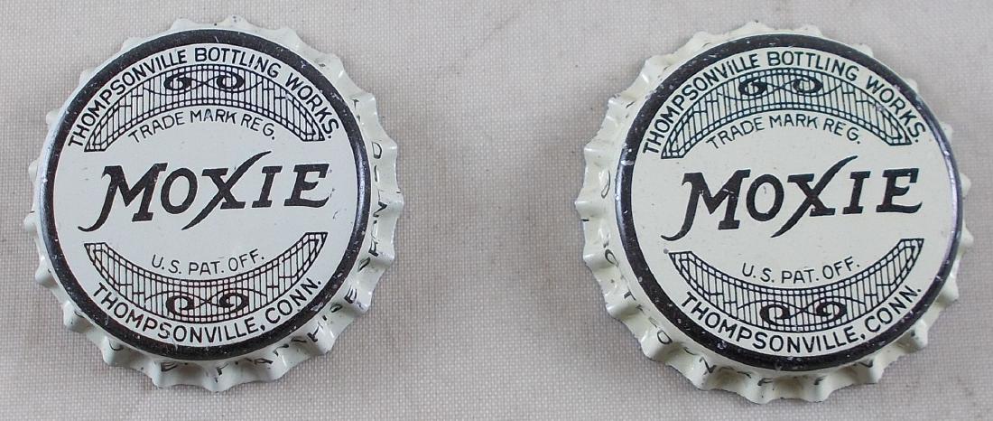 2 Cork Lined Moxie Soda Bottle Cap, c.1930's (1 of 2)