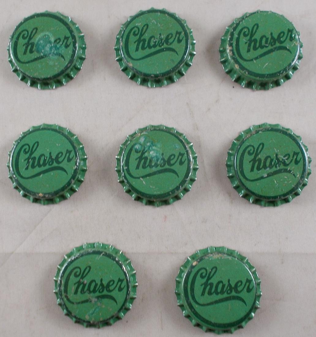 8 Scarce Early Cork Lined Chaser Soda Bottle Cap, (1 of 2)