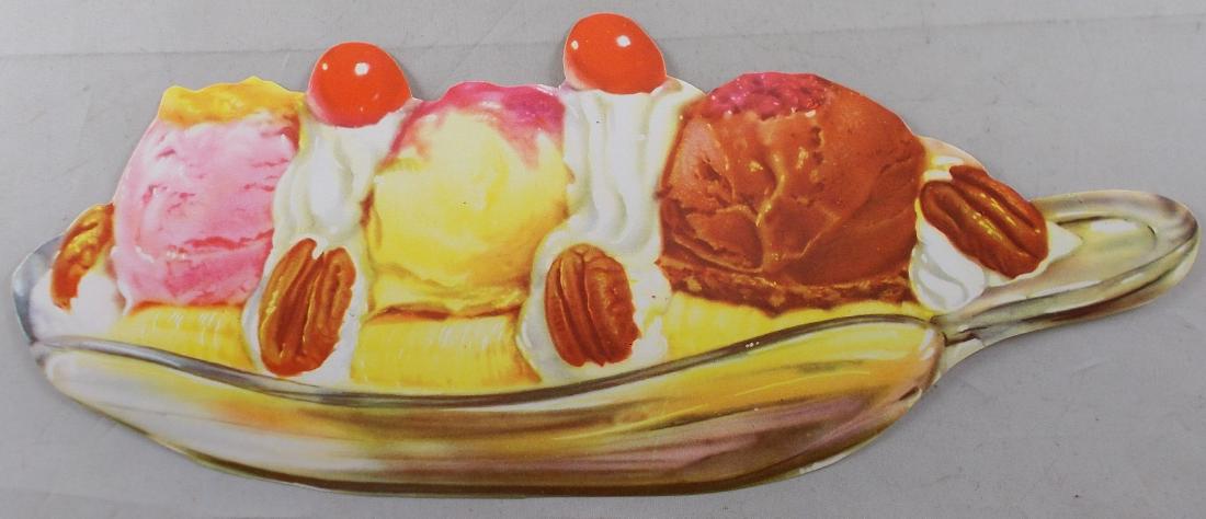 1950's Banana Split Diner Sign. Found in original (1 of 1)