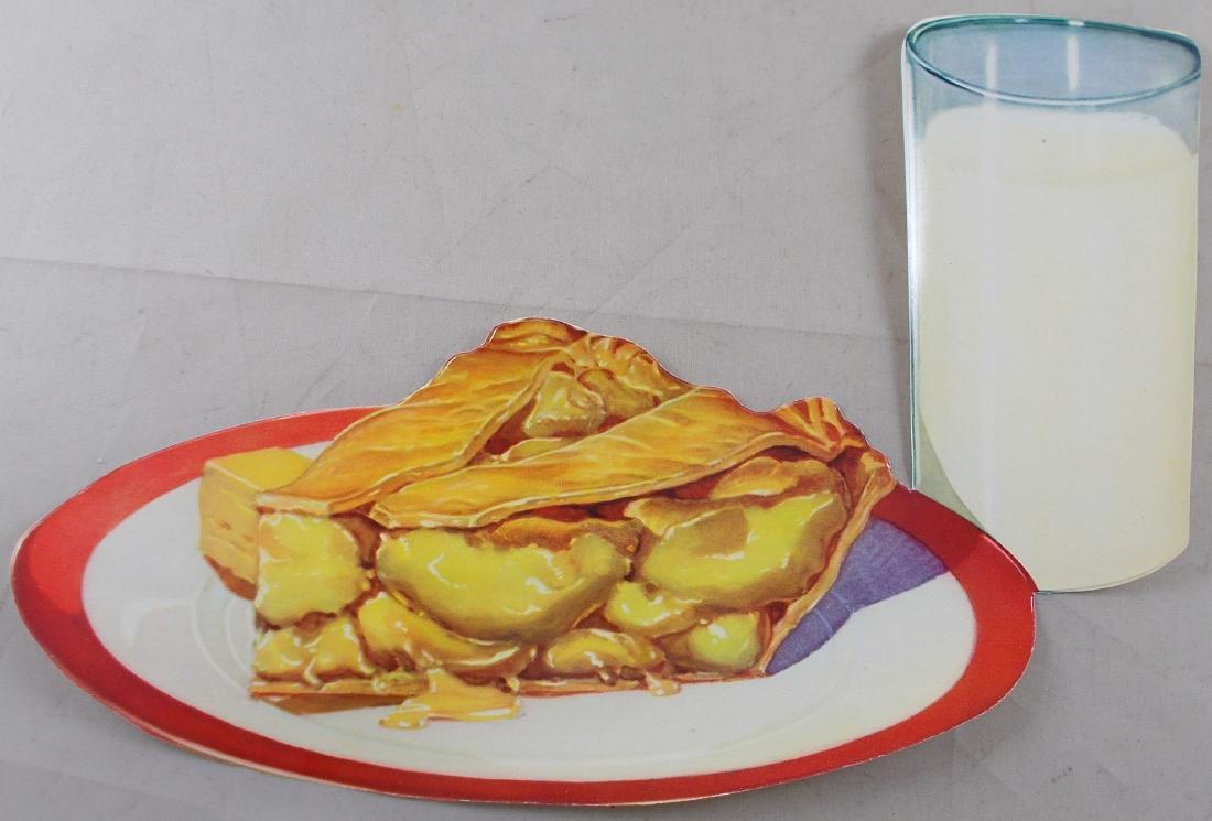 1950's Apple Pie w/ Glass of Milk Diner Sign. Found in (1 of 1)