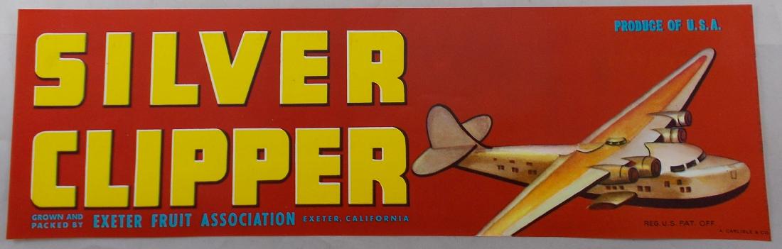 13” Silver Clipper Grape Crate Label c.1950 (1 of 1)