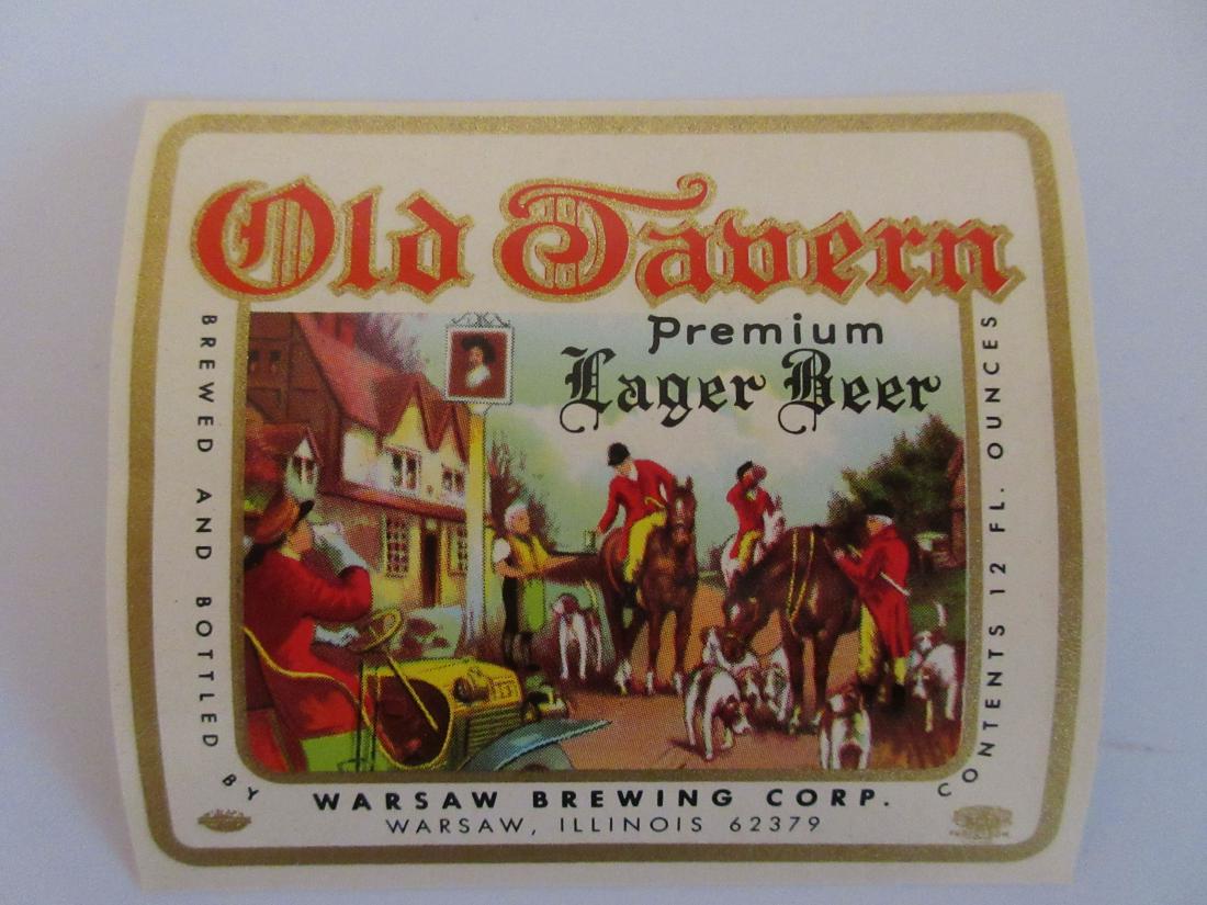 Old Tavern Lager Beer Label. c.1960s (1 of 1)