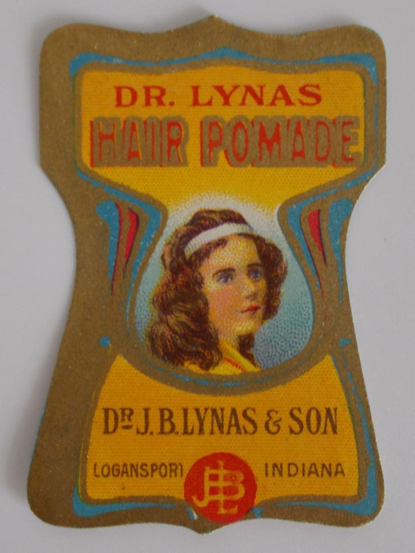 Early Dr. Lynas Hair Pomade Label c.1900 (1 of 1)